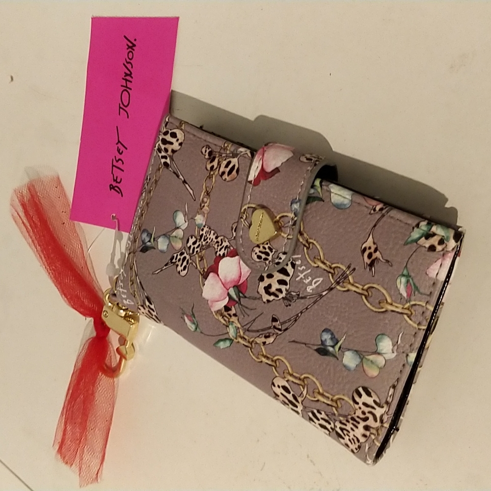 Betsey Johnson Wallet with Snap Closure